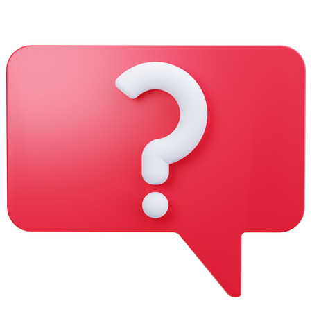 Help Message  3D Icon