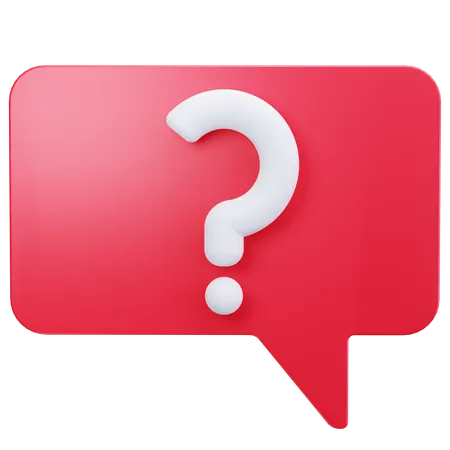 Help Message  3D Icon