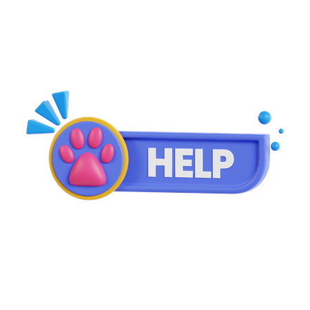 Help Pet  3D Icon