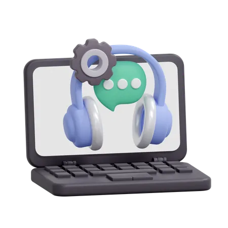 Gerenciamento de helpdesk  3D Icon