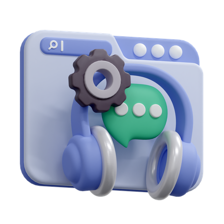 Gerenciamento de helpdesk  3D Icon