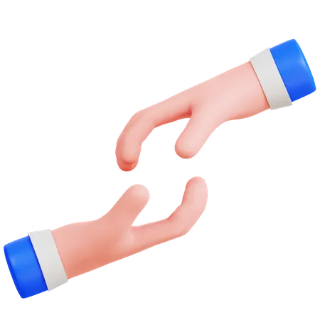 Helping Hand  3D Icon