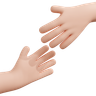 3d helping hand emoji