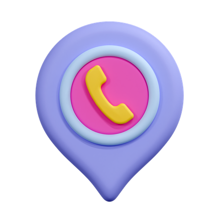 Helpline Location  3D Icon