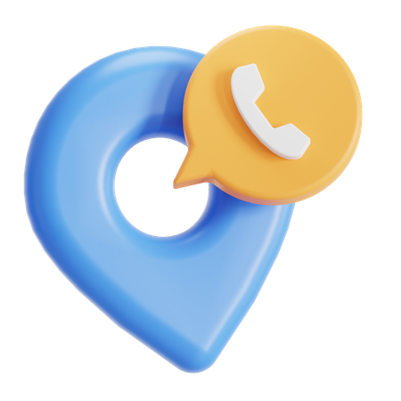 Helpline location  3D Icon