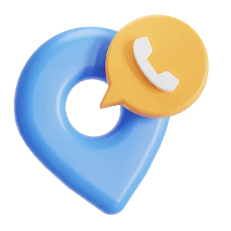 Helpline location  3D Icon