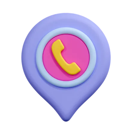 Helpline Location  3D Icon