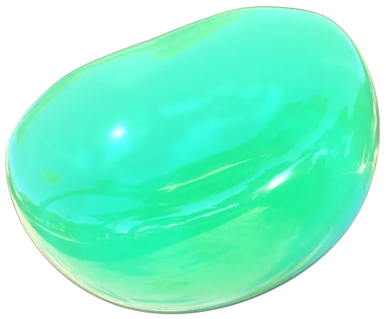 Hemisferio verde  3D Icon