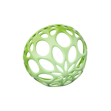 Hemisphere Abstract Shape  3D Icon