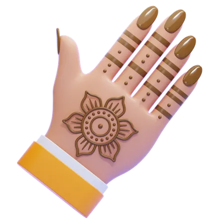 Henna  3D Icon