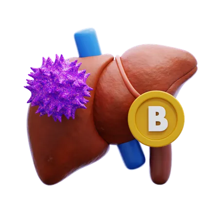 Hepatite B  3D Icon