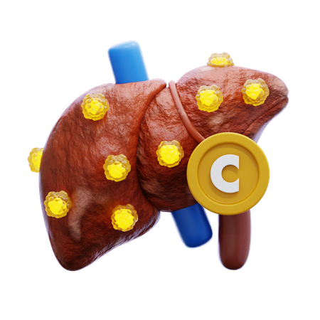 Hepatite C  3D Icon