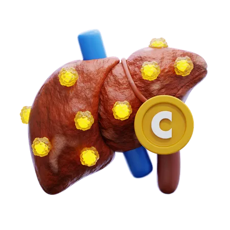 Hepatite C  3D Icon