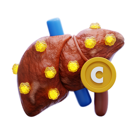 Hepatitis C  3D Icon