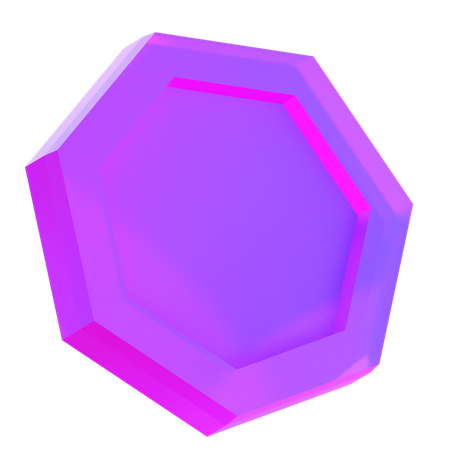 Heptagon-Form  3D Icon
