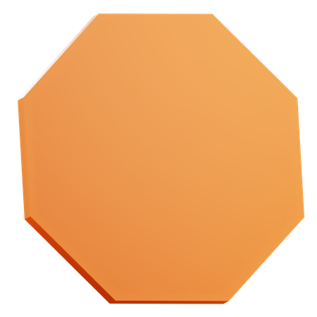 Heptagon Shape  3D Icon