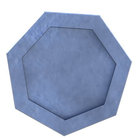 Heptagone Shape  3D Icon