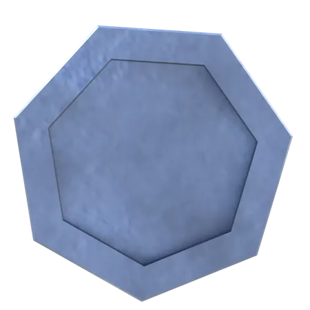 Heptagone Shape  3D Icon