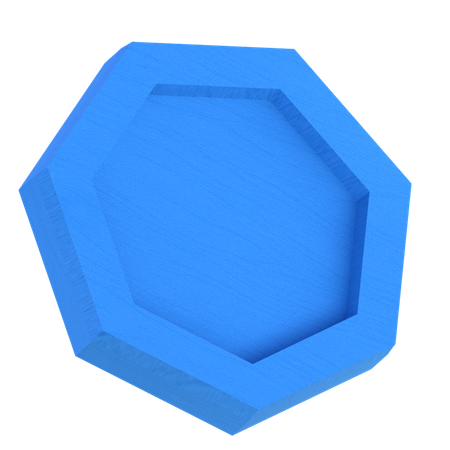 Heptagone Shape  3D Icon
