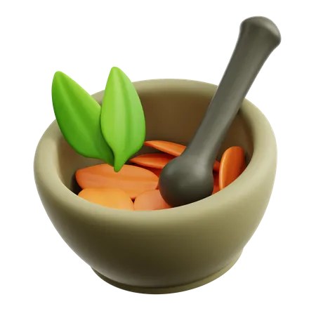 Herbal Bowl  3D Icon