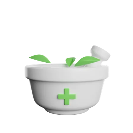 Herbal Medicine 3D Icon