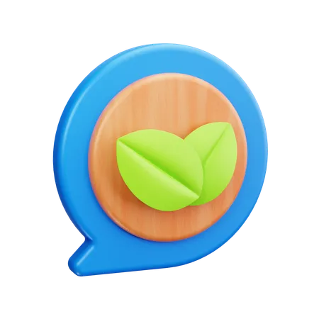 Herbal Chat  3D Icon