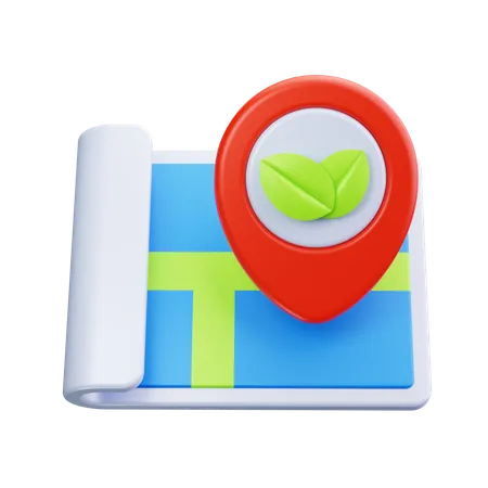 Herbal Location  3D Icon