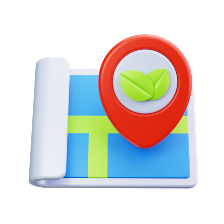 Herbal Location  3D Icon