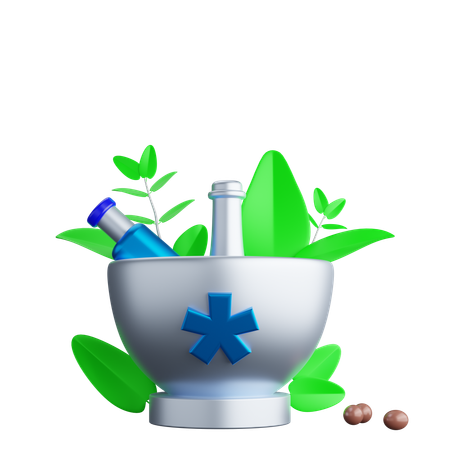 Herbal Medicine  3D Icon