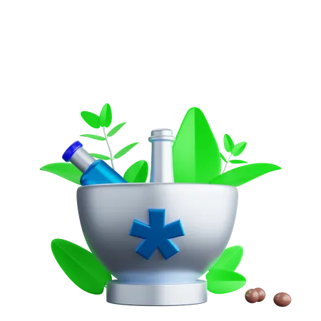 Herbal Medicine  3D Icon