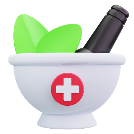 Herbal Medicine  3D Icon