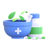 natural medicine emoji 3d