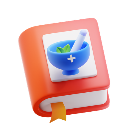 Herbal recipe book  3D Icon