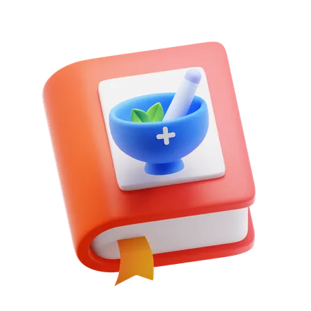 Herbal recipe book  3D Icon