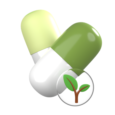 Herbal Suplement  3D Icon