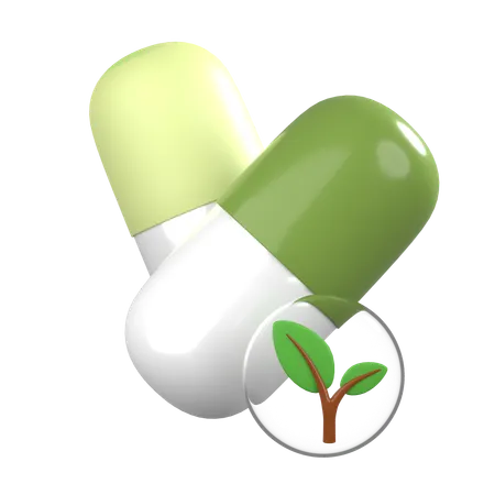 Herbal Suplement  3D Icon