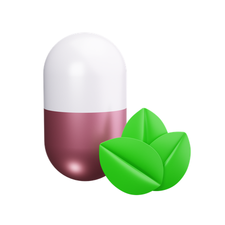 Herbal vitamins  3D Icon