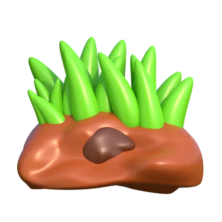 Herbe  3D Icon