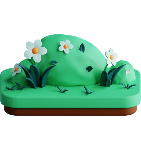 Herbe  3D Icon