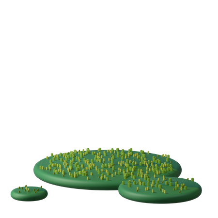 Herbe  3D Illustration