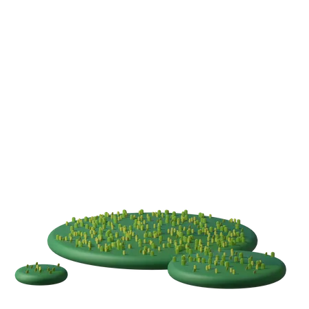 Herbe  3D Illustration