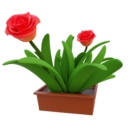 Herbe en pot  3D Icon