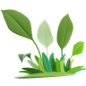 garden plant 3d logo