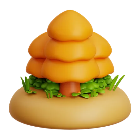 Herbstbaum  3D Icon