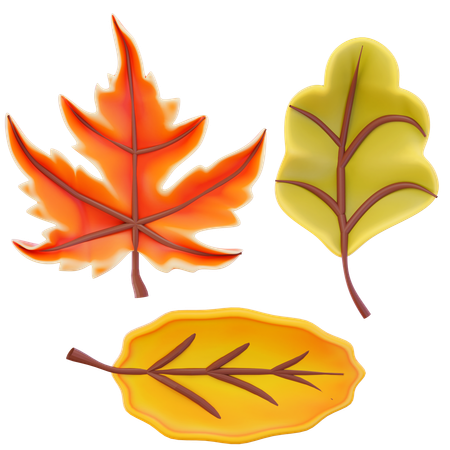 Herbstblätter  3D Icon