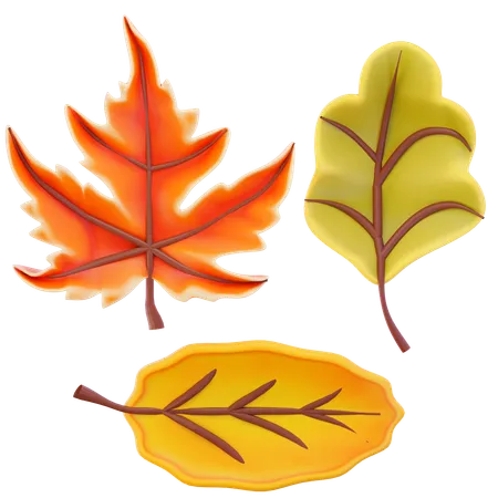 Herbstblätter  3D Icon