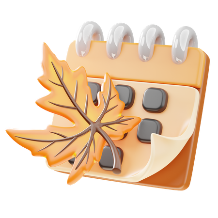 Herbstkalender  3D Icon