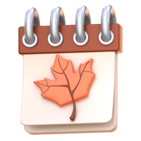 Herbstkalender  3D Icon