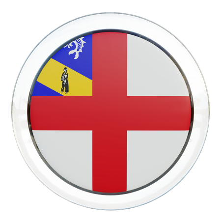 Herm Flag Glass  3D Icon