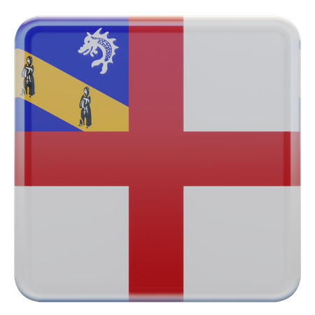 Herm Square Flag  3D Icon